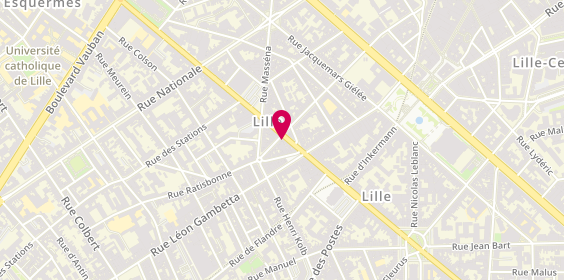 Plan de Ali Baba Otantik, 180 Rue Solférino, 59800 Lille