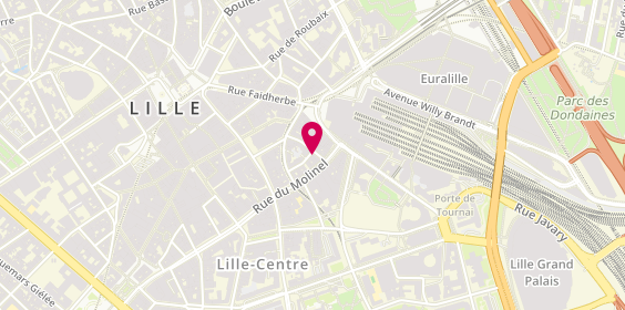Plan de Les Délices de l'Inde, 22 Rue Sainte-Anne, 59800 Lille