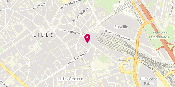 Plan de KFC, 36 place de la Gare, 59800 Lille