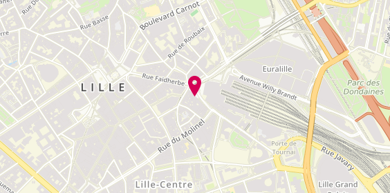 Plan de Les Trois Brasseurs, 22 place de la Gare, 59800 Lille
