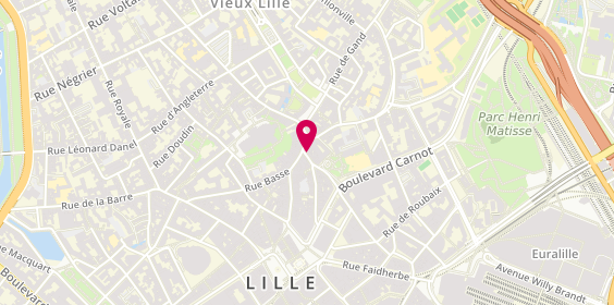 Plan de Le Comptoir Volant, 22 place des Patiniers, 59000 Lille
