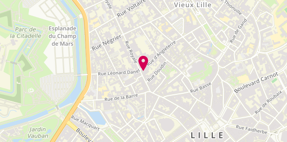 Plan de Pizza Petit Prince, 34 Rue Royale, 59000 Lille