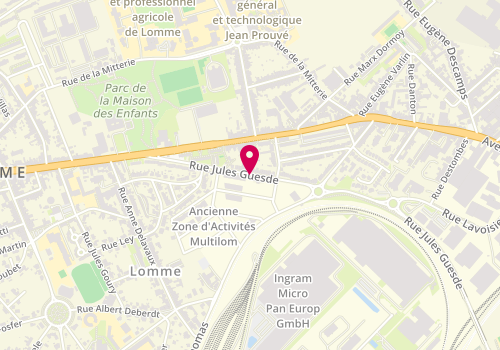 Plan de Snack Atlas, 39 Rue Jules Guesde (Lomme), 59000 Lille