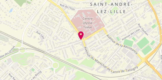 Plan de L'Oriental, 75 avenue du Maréchal de Lattre de Tassigny, 59350 Saint-André-lez-Lille