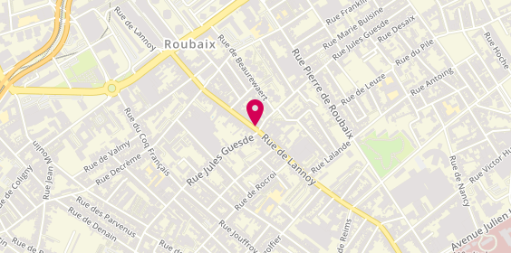 Plan de Ünver Grillade Kebab Roubaix, 173 Bis Rue de Lannoy, 59100 Roubaix