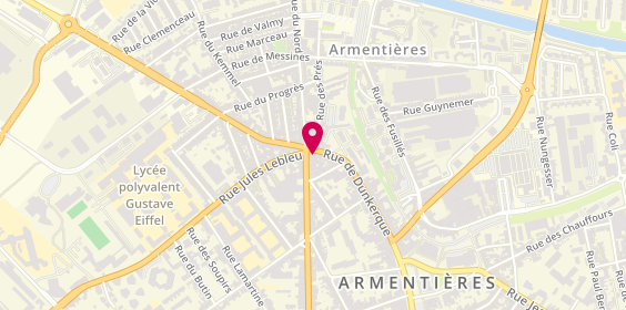 Plan de L'Artemis, 117 Rue de Dunkerque, 59280 Armentières