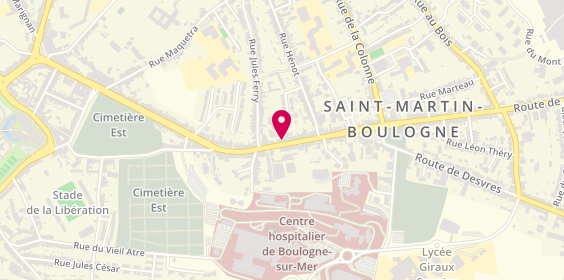 Plan de Au Royal Saint Martin, 207 Route de Saint-Omer, 62280 Saint-Martin-Boulogne