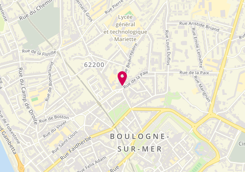 Plan de Izmir Kebab, 99 Boulevard de Clocheville, 62200 Boulogne-sur-Mer