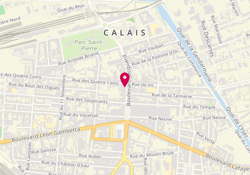 Plan de LA Boîte A PIZZA, 55 Boulevard Jacquard, 62100 Calais