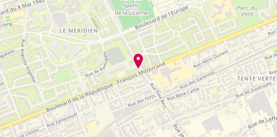 Plan de Chez Manu, 511 avenue des Sports, 59240 Dunkerque