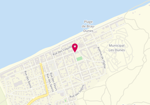 Plan de Les Amarres, 802 Boulevard Georges Pompidou, 59123 Bray-Dunes