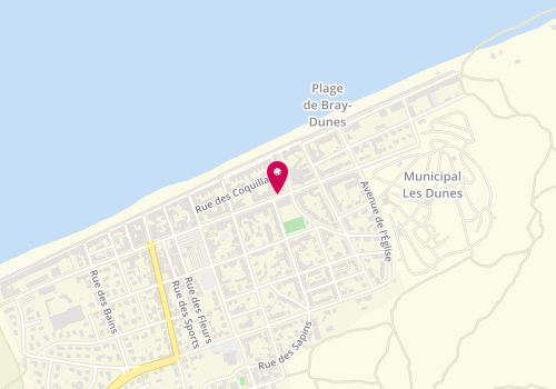 Plan de Chez Norbert, 815 Boulevard Georges Pompidou, 59123 Bray-Dunes